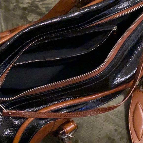 Balenciaga Two Toned Leather Embossed Satchel Bag - Picture 15 of 16